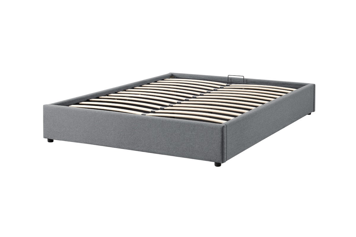 Ovela Parker Gas Lift Bed Frame (Grey, Queen)