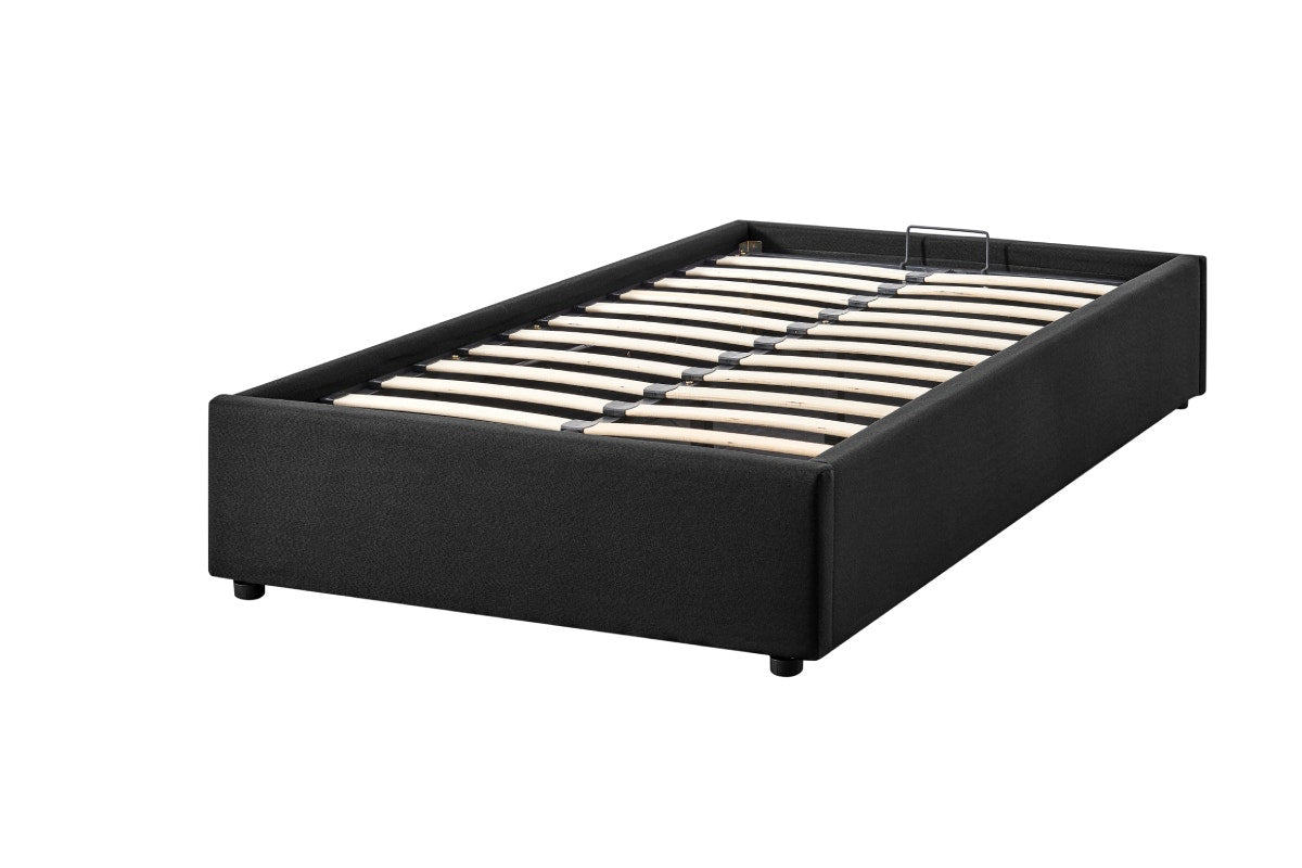 Ovela Parker Gas Lift Bed Frame (Black, Single)