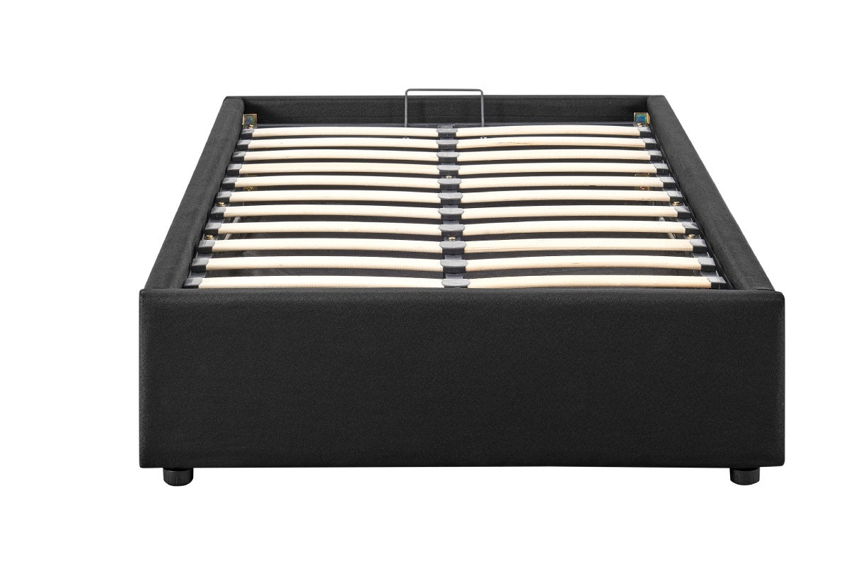 Ovela Parker Gas Lift Bed Frame (Black, Single)