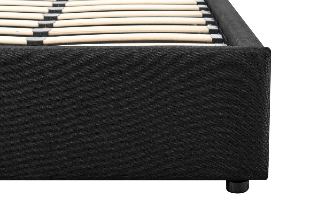 Ovela Parker Gas Lift Bed Frame (Black, Single)