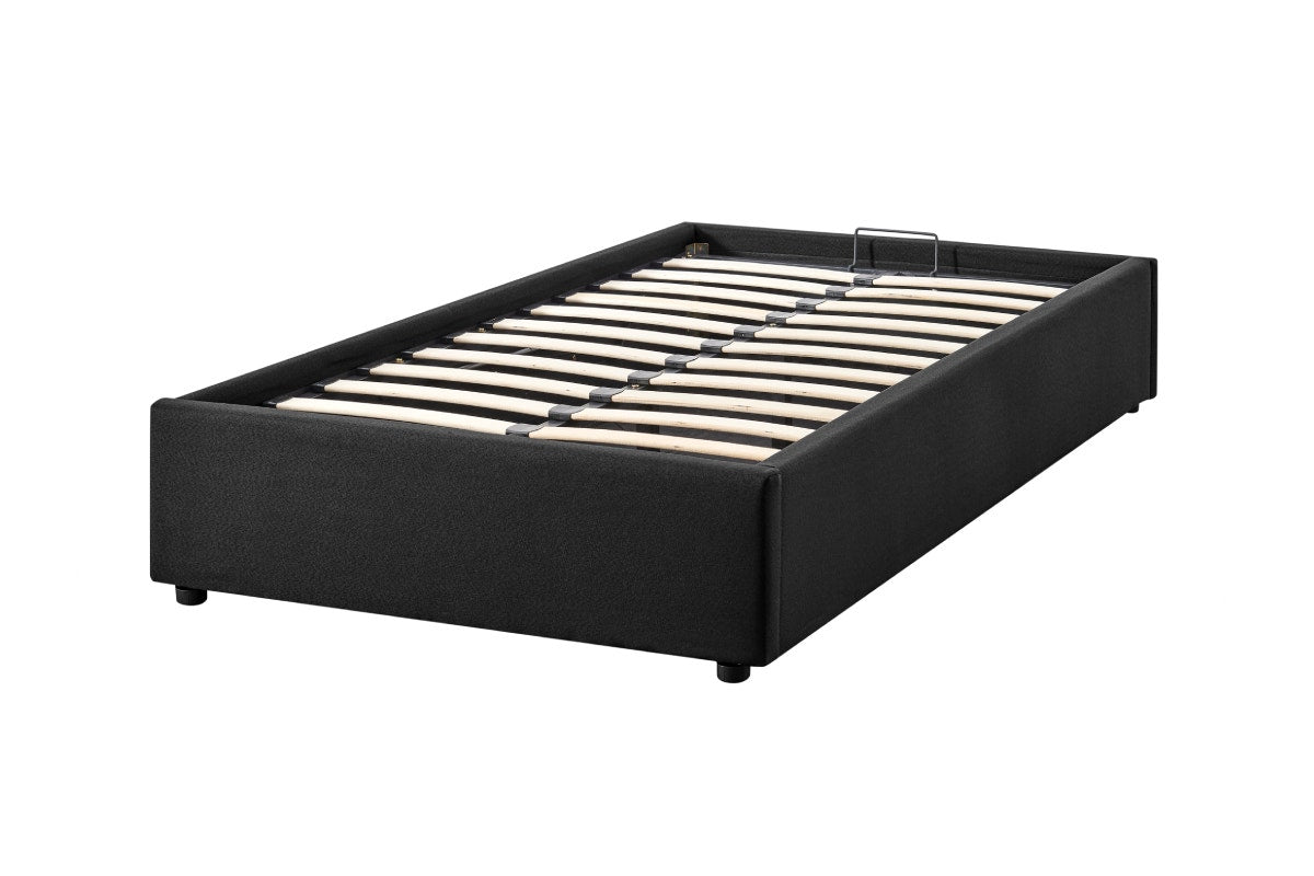 Ovela Parker Gas Lift Bed Frame (Black, Single)