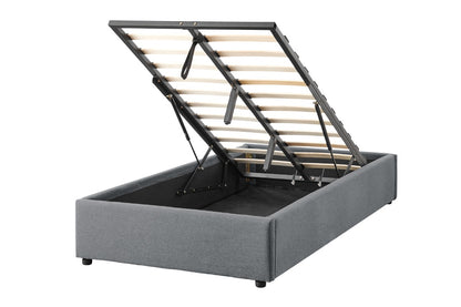 Ovela Parker Gas Lift Bed Frame (Grey; Single)