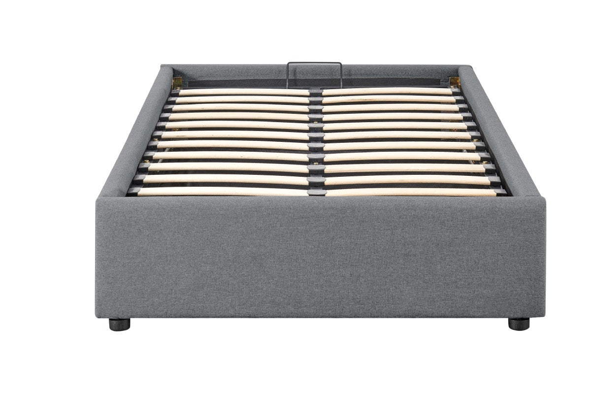 Ovela Parker Gas Lift Bed Frame (Grey; Single)