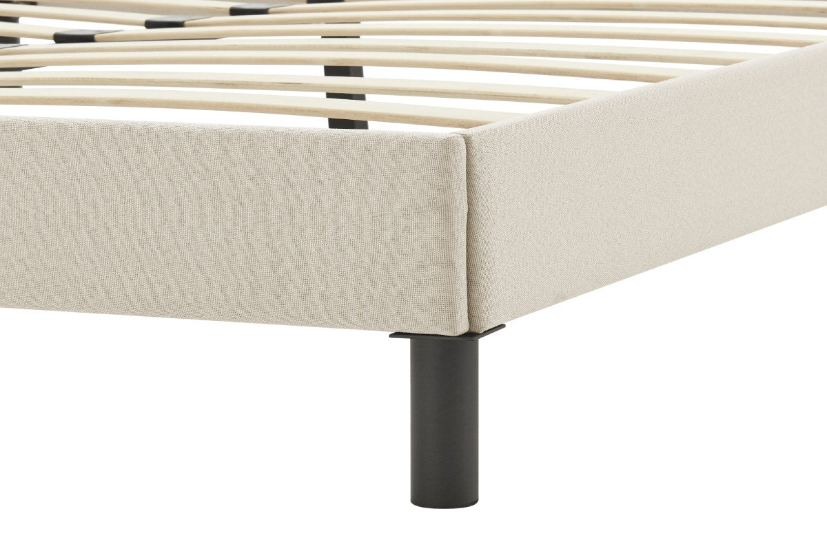 Ovela Parker Bed Frame (Beige; Double)