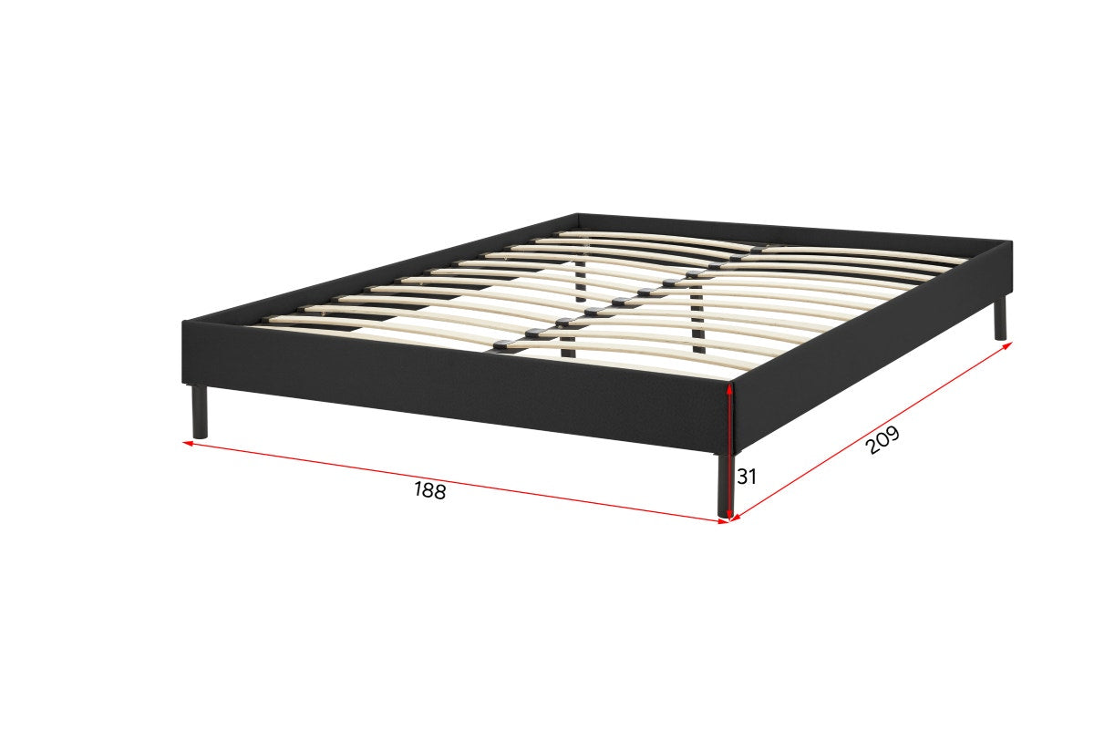 Ovela Parker Bed Frame (Black, King)