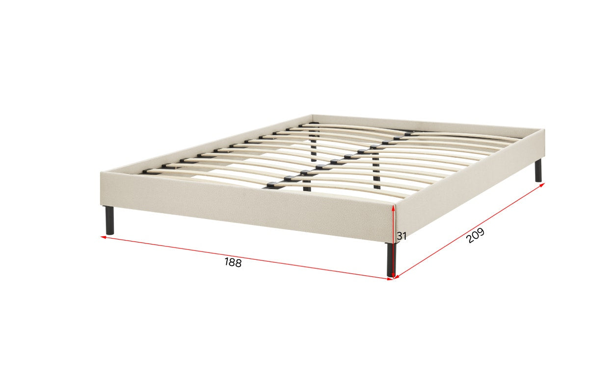 Ovela Parker Bed Frame (Beige; King)