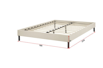 Ovela Parker Bed Frame (Beige; King)