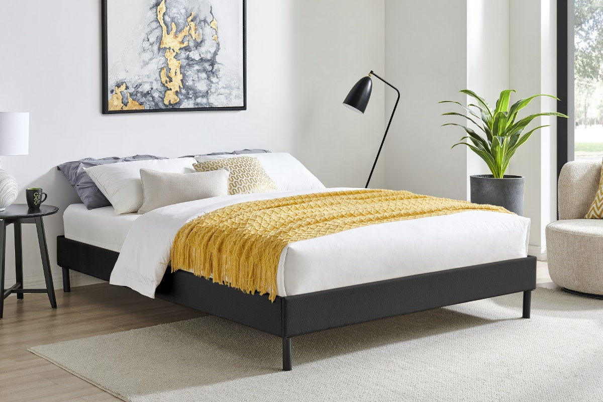 Ovela Parker Bed Frame (Black, Queen)