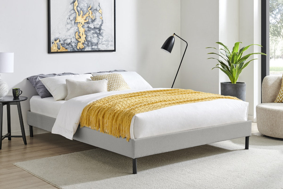 Ovela Parker Bed Frame (Grey, Queen)