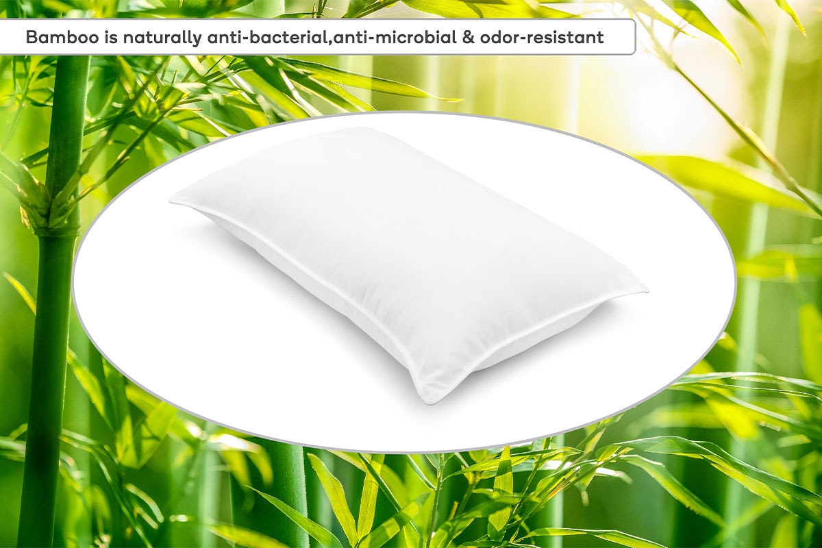 Set of 2 Ovela Bamboo Fibre Pillows