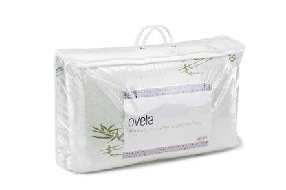 Ovela Set of 2 Bamboo Memory Foam Pillows (Large)