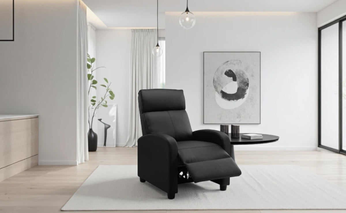Ovela PU Recliner Chair (Black)