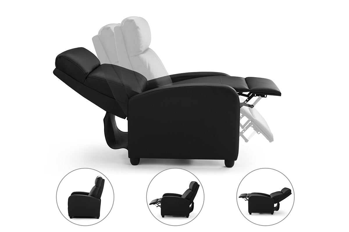 Ovela PU Recliner Chair (Black)