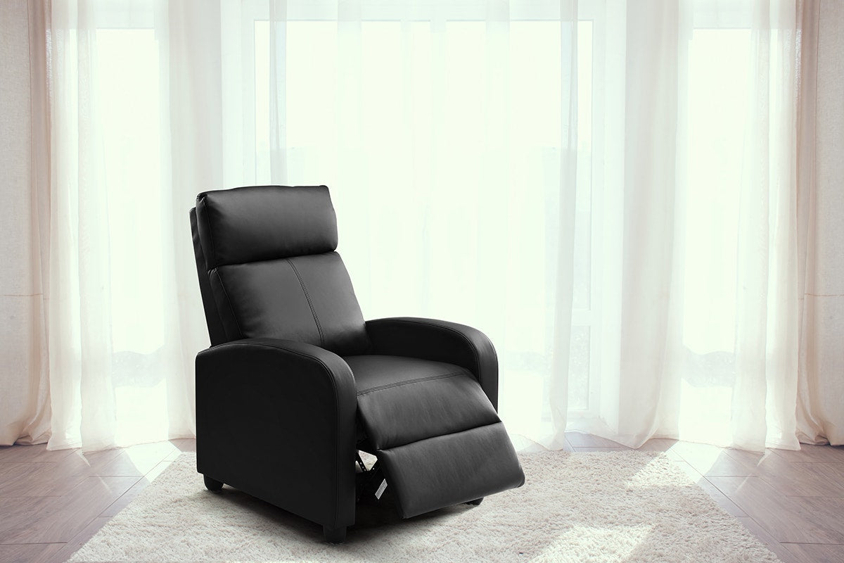 Ovela PU Recliner Chair (Black)