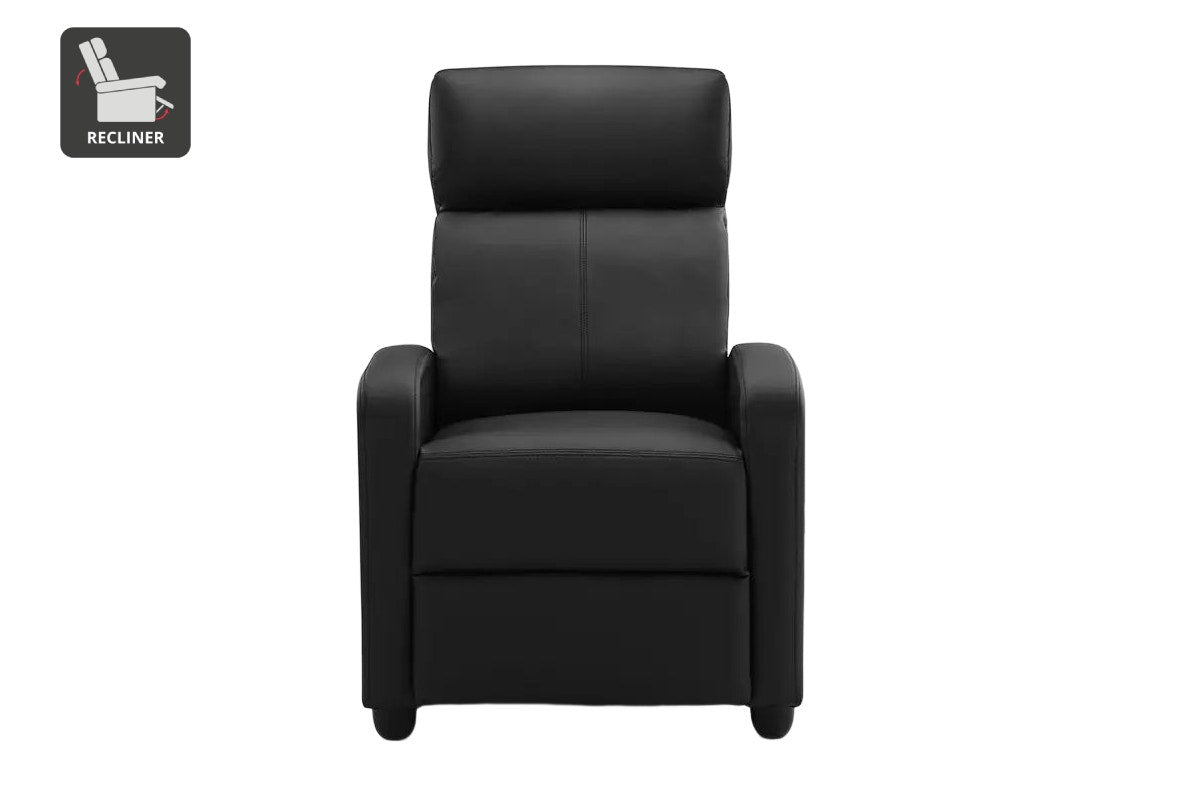 Ovela PU Recliner Chair (Black)