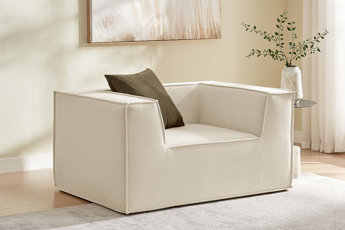 Ovela Softly Compressed Armchair (Cream)