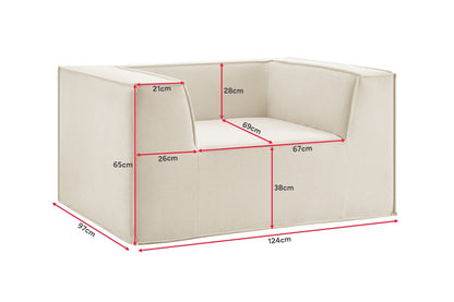 Ovela Softly Compressed Armchair (Cream)