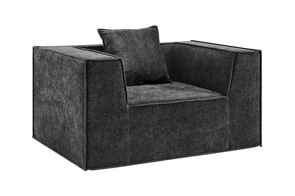 Ovela Softly Compressed Armchair (Charcoal)