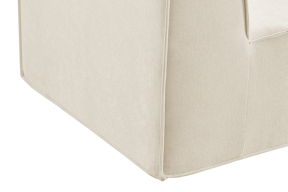 Ovela Softly 2 Seater Compressed Sofa (Cream)