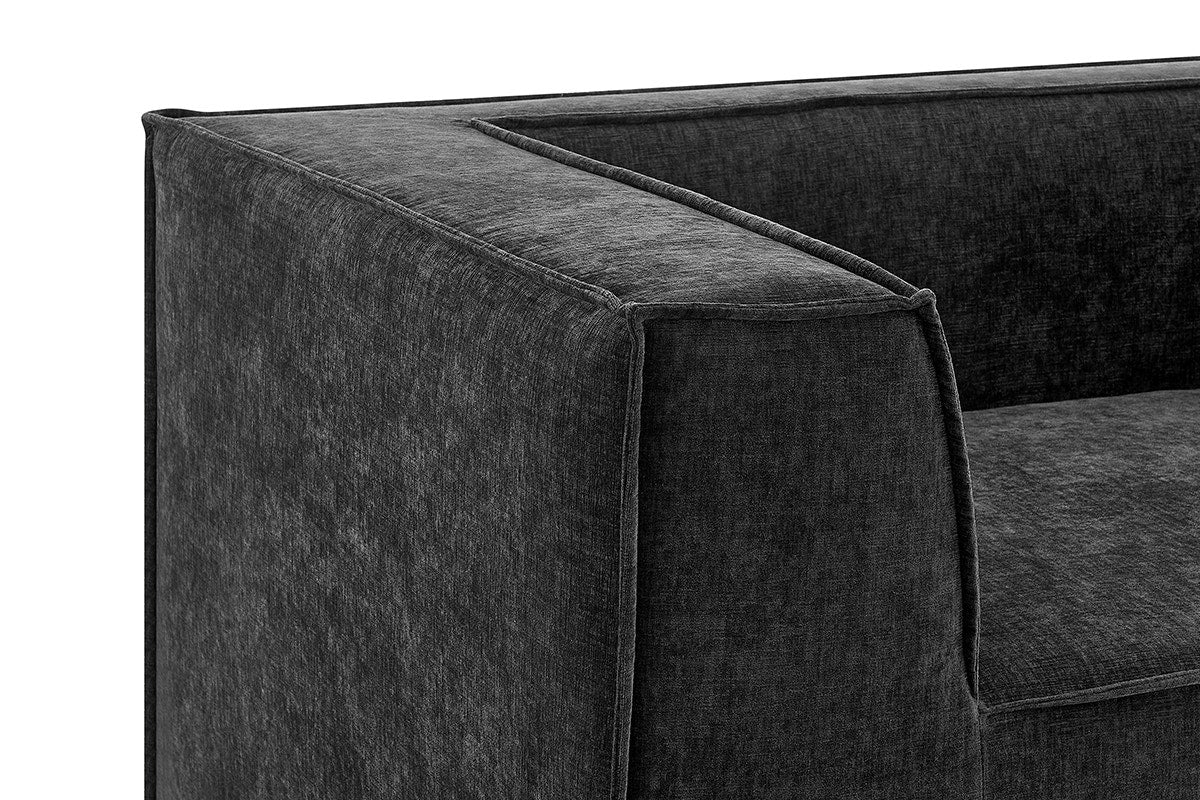 Ovela Softly 2 Seater Compressed Sofa (Charcoal)