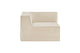 Ovela Softly 3 Seater Modular Sofa with Ottoman (Cream)