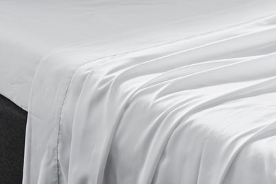 Ovela Bamboo Bed Sheet Set White King Single 100% Natural