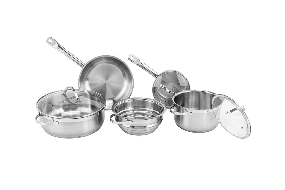 Ovela 5 Piece Stainless Steel Cookware Set