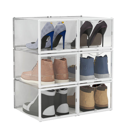 Ovela Shoe Storage Display Box Front Drop  - Set of 6)