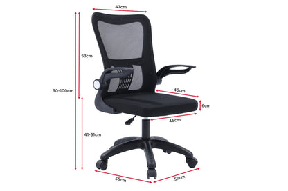 Ovela Student Office Chair (Black)