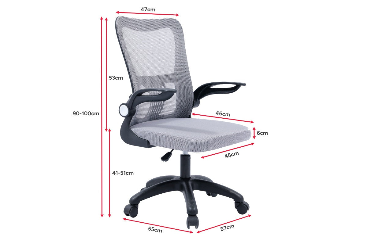 Ovela Student Office Chair (Grey)