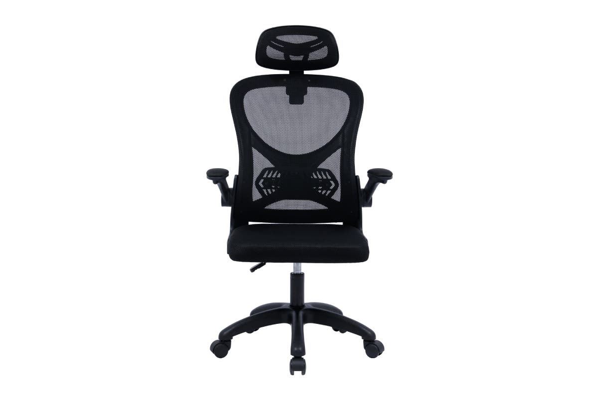 Ovela Student Office Chair with Head Rest (Black)