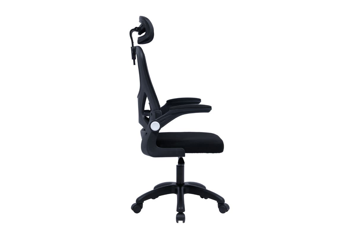 Ovela Student Office Chair with Head Rest (Black)