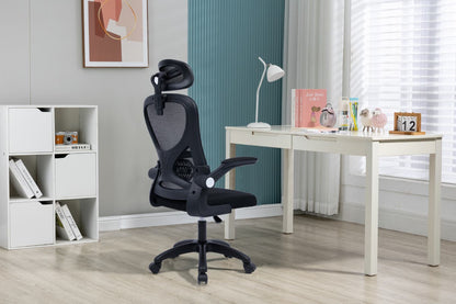 Ovela Student Office Chair with Head Rest (Black)