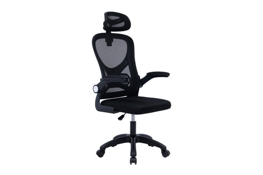 Ovela Student Mesh Office Chair with Head Rest (Black)