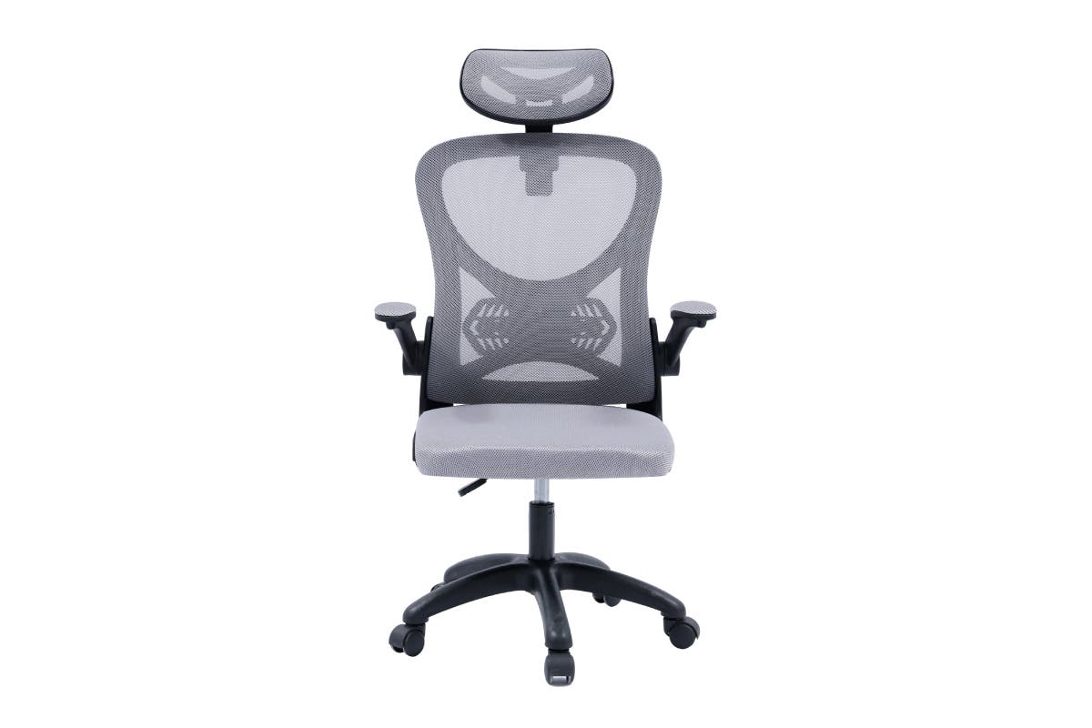 Ovela Student Office Chair with Head Rest (Grey)