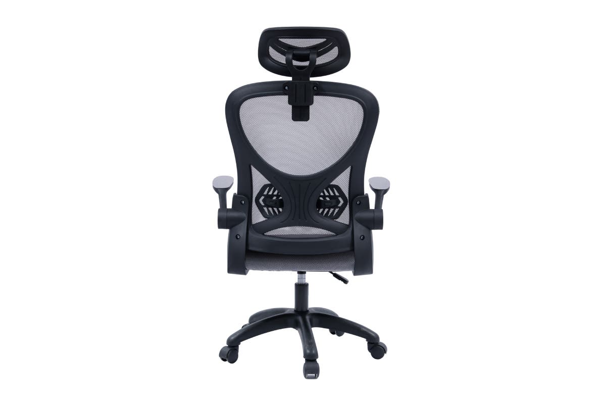 Ovela Student Office Chair with Head Rest (Grey)