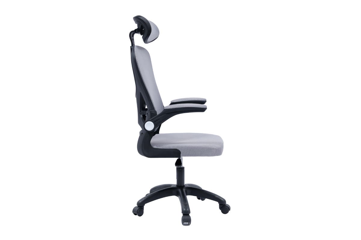 Ovela Student Office Chair with Head Rest (Grey)