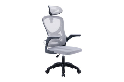 Ovela Student Office Chair with Head Rest (Grey)