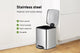 Ovela 30L and 6L Rubbish Bin Set (Stainless Steel)