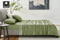 Ovela 1200TC Cotton Rich Bed Sheet Set - Oiled Green, King