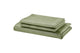 Ovela 1200TC Cotton Bed Sheet Set  - Oiled Green; Single)