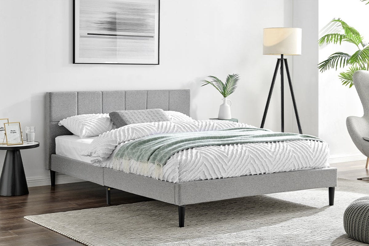 Ovela Theodore Bed Frame - Grey; Double