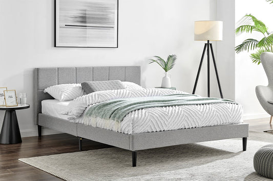 Ovela Theodore Bed Frame (Grey, Queen)