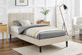 Ovela Theodore Bed Frame - Beige Single