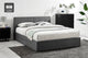 Ovela Theodore Storage Bed Frame with Drawers - Double Charcoal