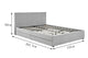 Ovela Theodore Storage Bed Frame with Drawers (Double Grey)