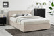 Ovela Theodore Storage Bed Frame with Drawers - King Beige