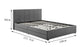 Ovela Theodore Storage Bed Frame with Drawers - King Charcoal – view 3