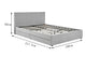 Ovela Theodore Storage Bed Frame with Drawers (King Grey)