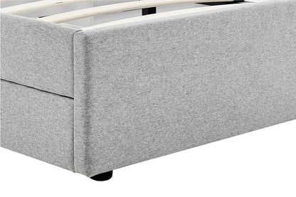 Ovela Theodore Storage Bed Frame with Drawers (Queen Grey)